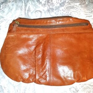 Vintage Leather large Clutch by Tano